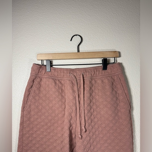 Madewell Re(Sourced) Quilted Jogger Sweatpants Medium Faded Mauve C2 - Picture 6 of 11